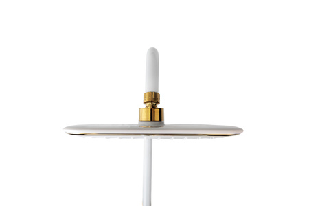 Zestaw prysznicowy natynkowy Eliz biało-złoty Indes white gold