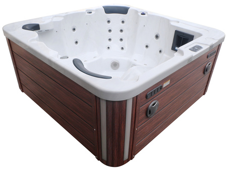 Jacuzzi ogrodowe wanna z hydromasażem 6-osobowe AG-1 z systemem Balboa/GECKO 200x200cm