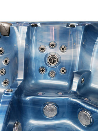 Jacuzzi ogrodowe wanna z hydromasażem 6-osobowe AG-9 GECKO 230x230cm
