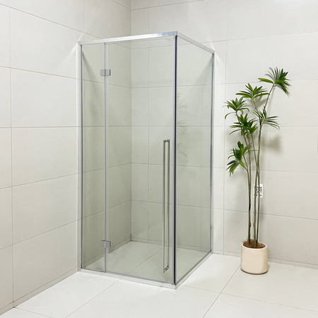 Kabina Prysznicowa narożna ANDERSON srebrna, uchylna