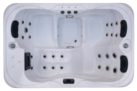Jacuzzi ogrodowe wanna z hydromasażem 3-osobowe AG-4 z systemem Balboa/GECKO 195x127cm