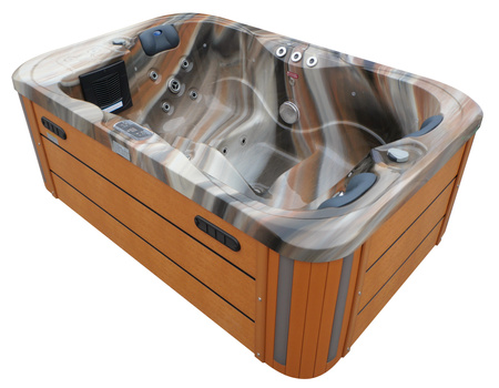 Jacuzzi ogrodowe wanna z hydromasażem 3-osobowe AG-4 z systemem Balboa/GECKO 195x127cm