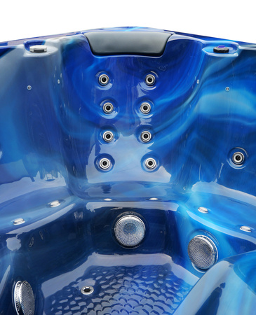 Jacuzzi ogrodowe wanna z hydromasażem 6-osobowe AG-1 z systemem Balboa/GECKO 200x200cm