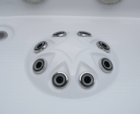 Jacuzzi ogrodowe wanna z hydromasażem 6-osobowe AG-9 z systemem GECKO 230x230cm