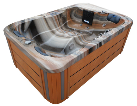 Jacuzzi ogrodowe wanna z hydromasażem 3-osobowe AG-4 z systemem Balboa/GECKO 195x127cm