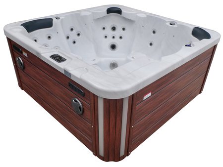 Jacuzzi ogrodowe wanna z hydromasażem 6-osobowe AG-1 z systemem Balboa/GECKO 200x200cm