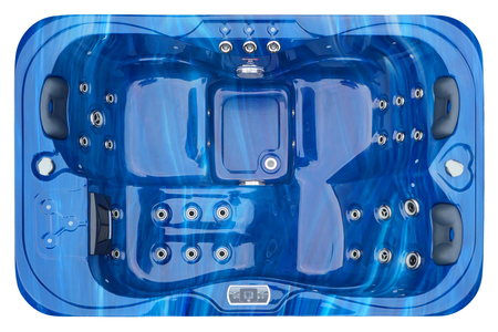 Jacuzzi ogrodowe wanna z hydromasażem 3-osobowe AG-4 z systemem Balboa/GECKO 195x127cm