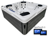 Jacuzzi ogrodowe wanna z hydromasażem 6-osobowe AG-9 z systemem Balboa 230x230cm