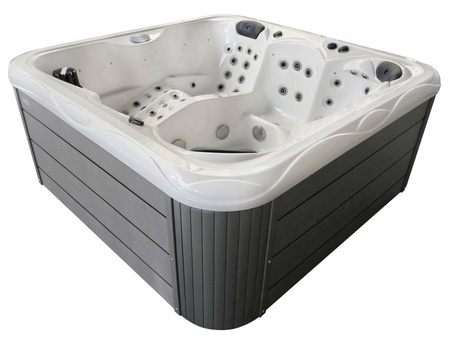 Jacuzzi ogrodowe wanna z hydromasażem 6-osobowe AG-2 z systemem Balboa 220x220cm