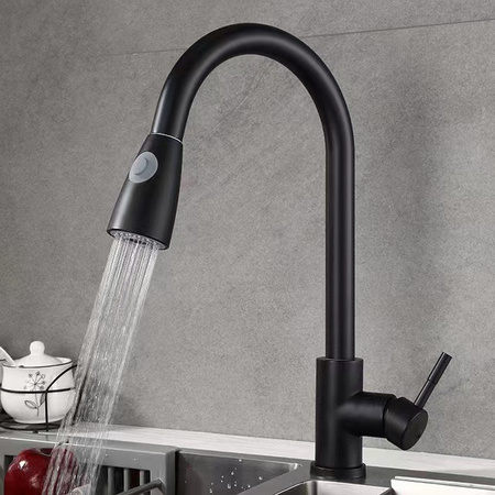 Czarna bateria kuchenna kran Maro BLACK