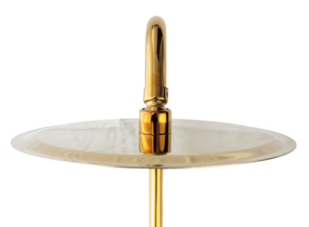 Złoty zestaw prysznicowy natynkowy ELENA Indes gold 