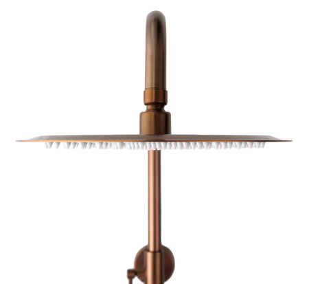 Zestaw prysznicowy miedziany z termostatem natynkowy Indes SOFIA miedź