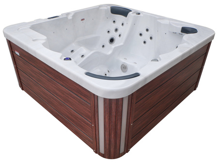 Jacuzzi ogrodowe wanna z hydromasażem 6-osobowe AG-1 z systemem Balboa/GECKO 200x200cm