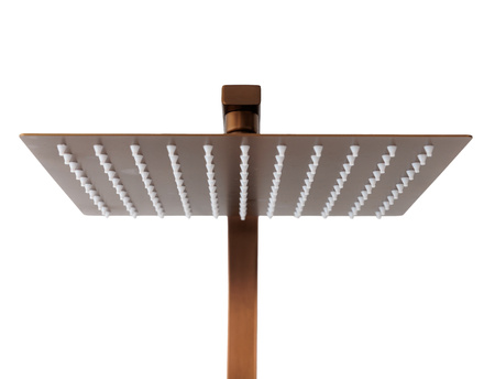 Zestaw prysznicowy z termostatem miedź szczotkowana natynkowy Indes ANGELO