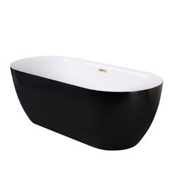 Wanna wolnostojąca KOVALO BLACK 170cm akrylowa