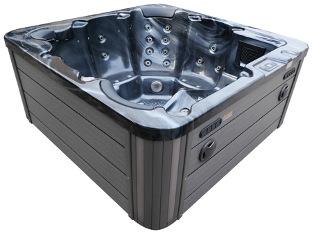 Jacuzzi ogrodowe wanna z hydromasażem 6-osobowe AG-1 z systemem Balboa/GECKO 200x200cm