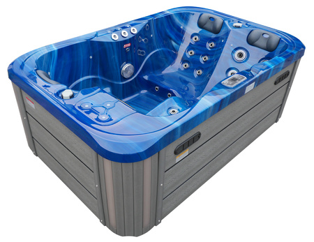 Jacuzzi ogrodowe wanna z hydromasażem 3-osobowe AG-4 z systemem Balboa/GECKO 195x127cm
