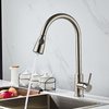 Srebrna bateria kuchenna kran Maro INOX