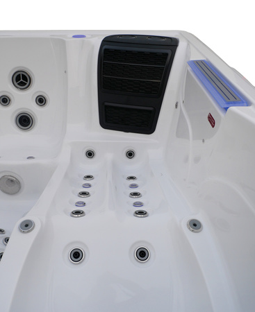Jacuzzi ogrodowe wanna z hydromasażem 6-osobowe AG-9 z systemem GECKO 230x230cm