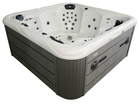 Jacuzzi ogrodowe wanna z hydromasażem 6-osobowe AG-2 z systemem Balboa 220x220cm