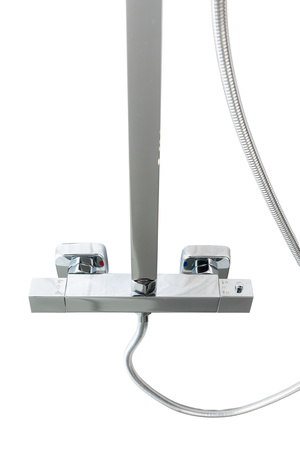 Zestaw prysznicowy z termostatem natynkowy Indes ANGELO srebrny chrome