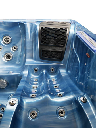 Jacuzzi ogrodowe wanna z hydromasażem 6-osobowe AG-9 GECKO 230x230cm