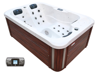 Jacuzzi ogrodowe wanna z hydromasażem 3-osobowe AG-4 z systemem Balboa/GECKO 195x127cm
