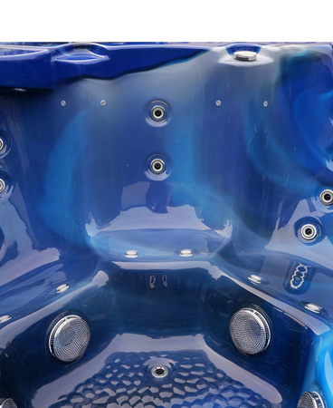 Jacuzzi ogrodowe wanna z hydromasażem 6-osobowe AG-1 z systemem Balboa/GECKO 200x200cm