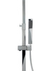 Zestaw prysznicowy z termostatem natynkowy Indes ANGELO srebrny chrome