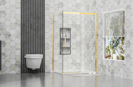 Czarna kabina prysznicowa Tommy IN-2020 szkło 8mm