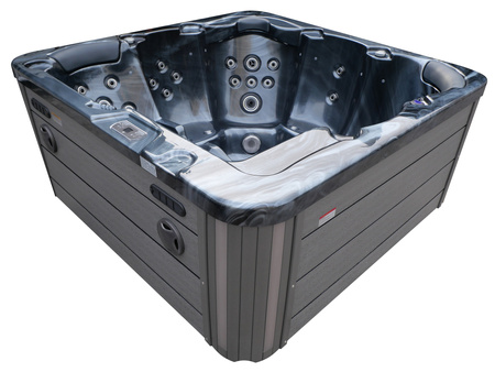 Jacuzzi ogrodowe wanna z hydromasażem 6-osobowe AG-1 z systemem Balboa/GECKO 200x200cm