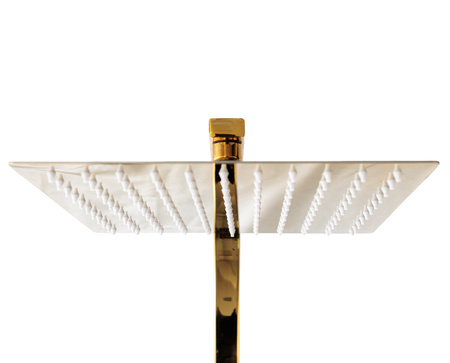 Zestaw prysznicowy z termostatem natynkowy Indes ANGELO złoty gold