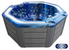 Jacuzzi ogrodowe wanna z hydromasażem 7-osobowe AG-11 z systemem Balboa 220x220cm