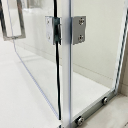 Kabina Prysznicowa narożna ANDERSON srebrna, uchylna