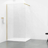Ścianka Prysznicowa Walk-In 110, 120 cm – złota GOLD, szkło 8 mm