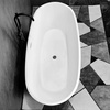 Wanna wolnostojąca KOVALO BLACK 170cm akrylowa