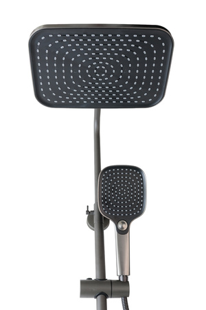 Zestaw prysznicowy natynkowy AUREL szary Indes Grey