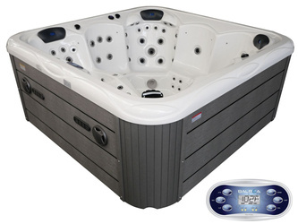 Jacuzzi ogrodowe wanna z hydromasażem 6-osobowe AG-2 z systemem Balboa 220x220cm