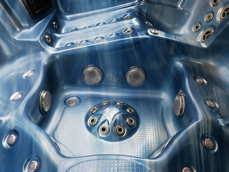 Jacuzzi ogrodowe wanna z hydromasażem 6-osobowe AG-9 GECKO 230x230cm