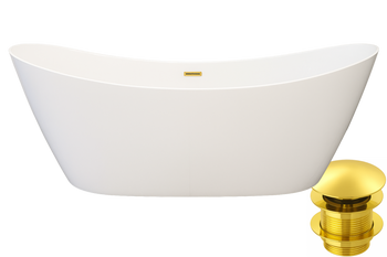 Wanna wolnostojąca Jasper IN-B10 - złote akcesoria