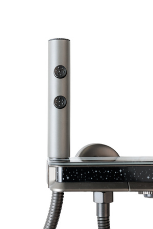 Zestaw prysznicowy natynkowy AUREL szary Indes Grey