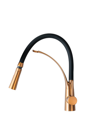 Miedziana bateria kuchenna kran z ruchomą wylewką