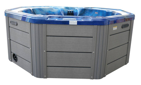 Jacuzzi ogrodowe wanna z hydromasażem 7-osobowe AG-11 z systemem Balboa 220x220cm