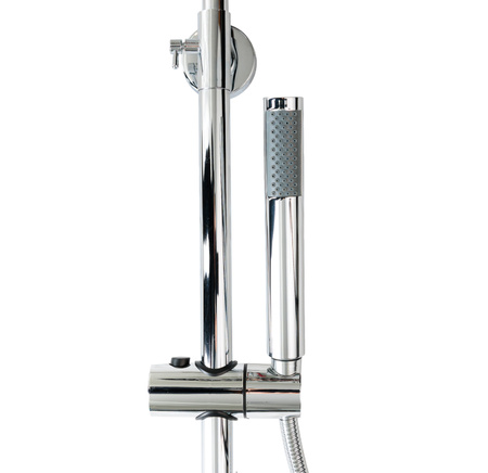 Zestaw prysznicowy z termostatem natynkowy Indes SOFIA srebrny chrom