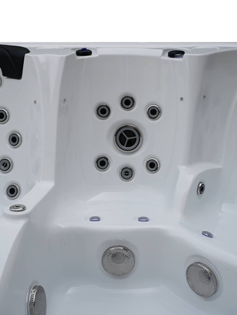 Jacuzzi ogrodowe wanna z hydromasażem 6-osobowe AG-9 z systemem Balboa 230x230cm