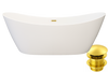Wanna wolnostojąca Jasper IN-B10 - złote akcesoria