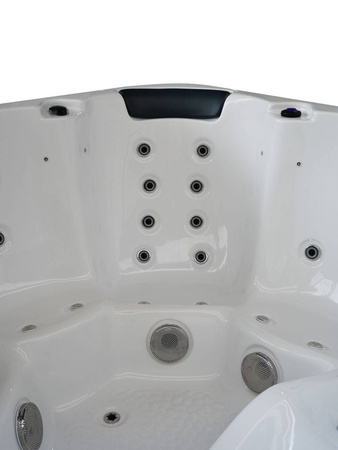 Jacuzzi ogrodowe wanna z hydromasażem 6-osobowe AG-1 z systemem Balboa/GECKO 200x200cm