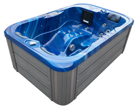 Jacuzzi ogrodowe wanna z hydromasażem 3-osobowe AG-4 z systemem Balboa/GECKO 195x127cm