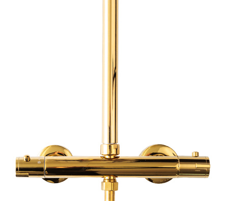 Zestaw prysznicowy z termostatem natynkowy Indes SOFIA złoty gold