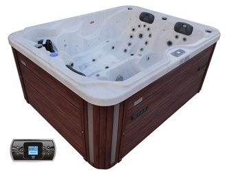 Jacuzzi ogrodowe wanna z hydromasażem 3-osobowe AG-3 z systemem Balboa/GECKO 210x160cm